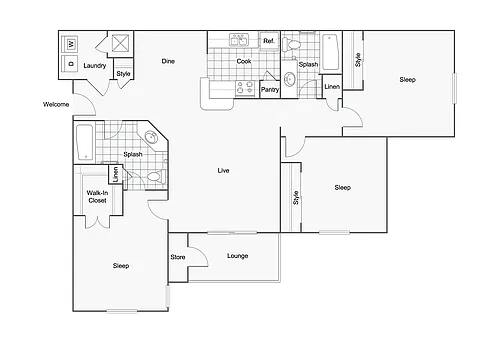 Floor plan Concord Lura