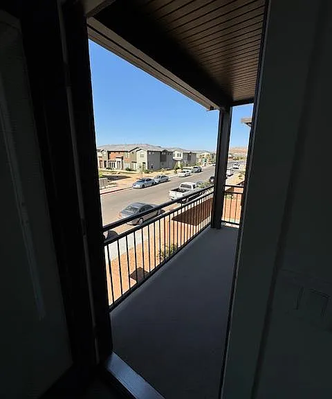 Balcony off of master bedroom.