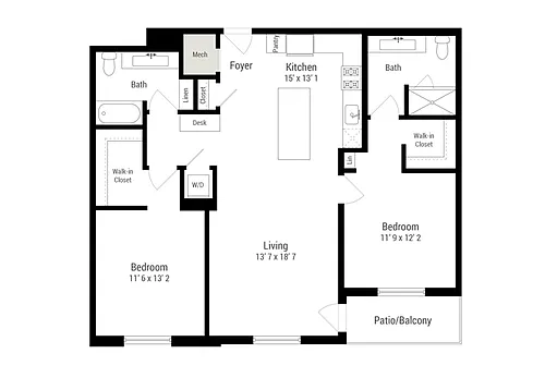 Floor plan 2B