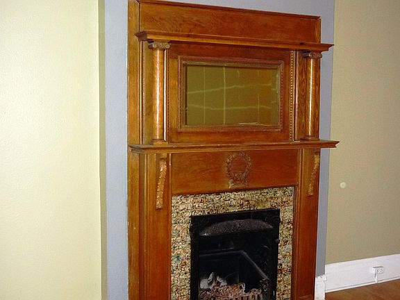Working fireplace.