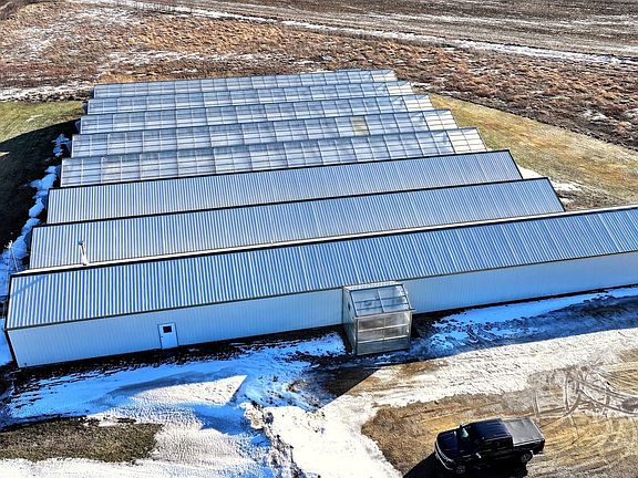 03 Aerial Greenhouse Bays And Utility Building