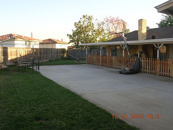 View of the back yard