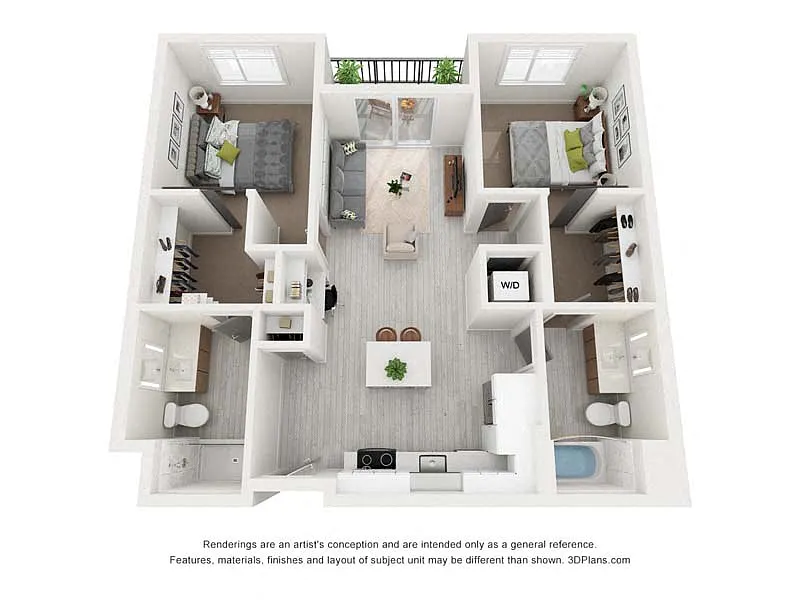 Floor plan 2X2 B1