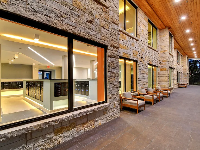 Indoor mail center.