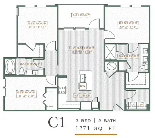 Floor plan C1