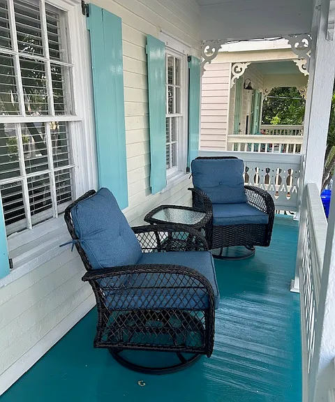 front porch with furniture