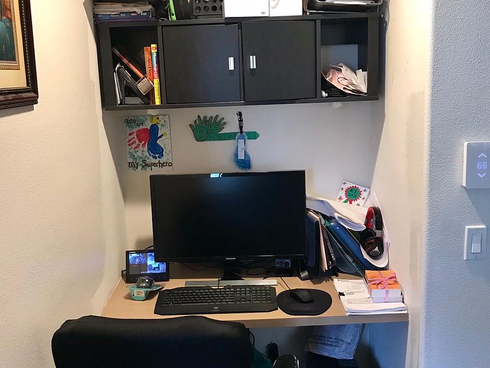 Study desk and floating storage