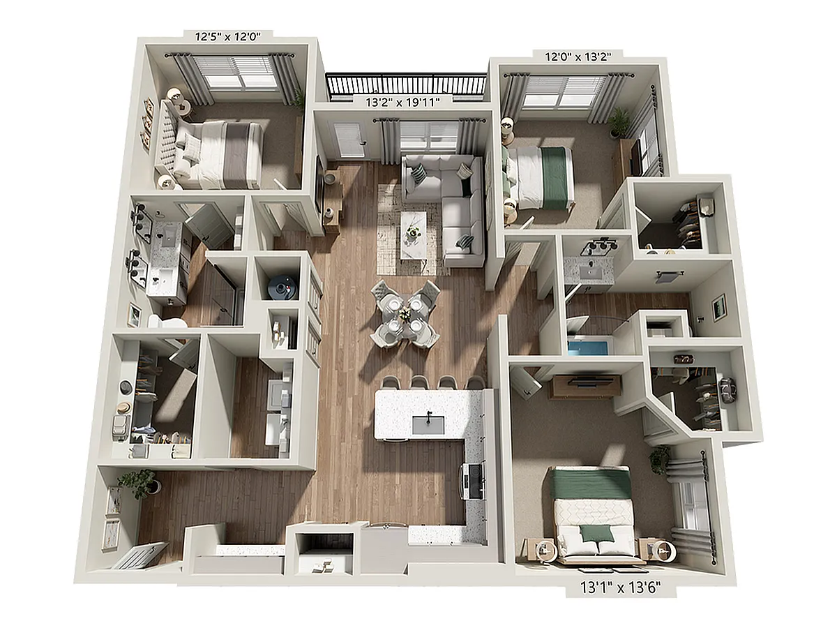 Floor plan C1 - HC