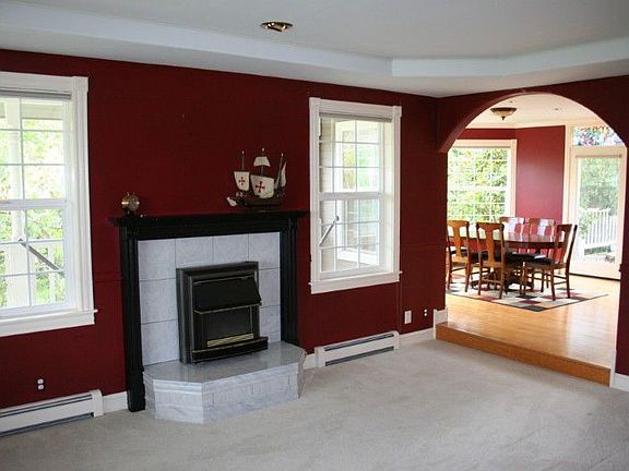 Formal living room flows nicely to dining room