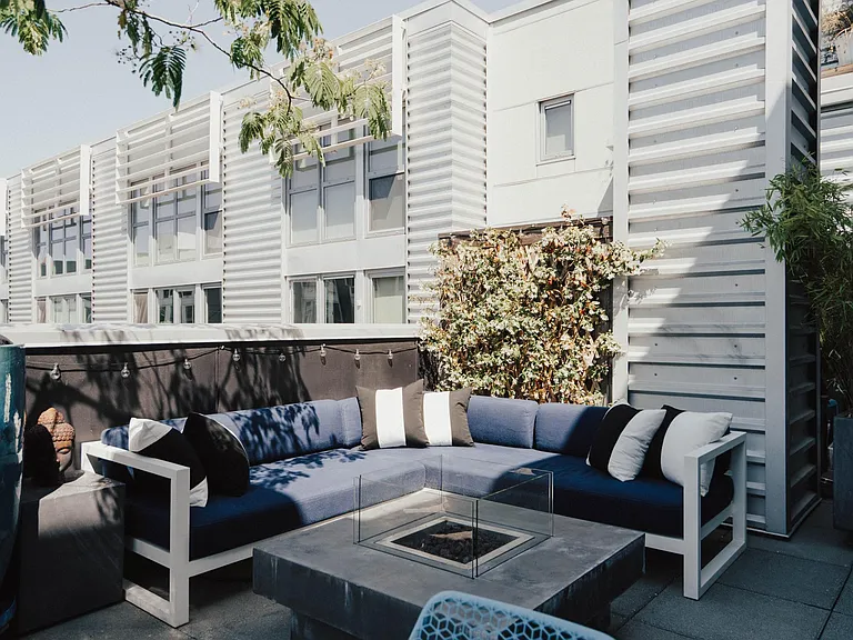 Large private patio