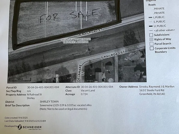 0 N Railroad St, Shirley, IN 47384