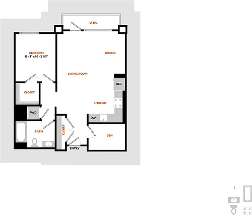 Floor plan Plan 1A2