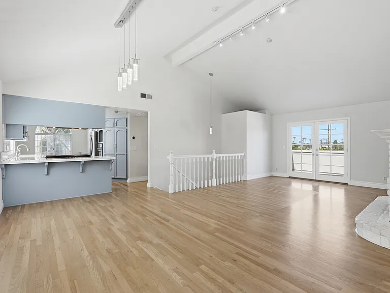 Living room and dining room