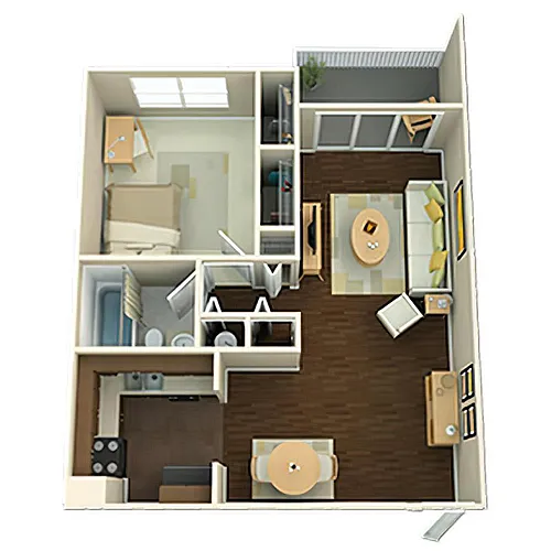 Floor plan 1 Bedroom