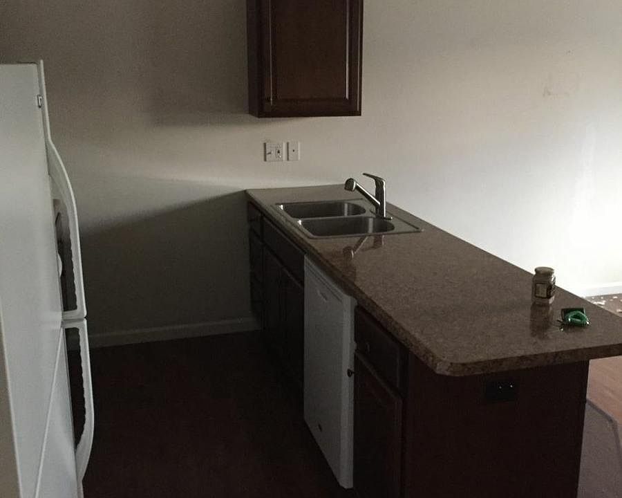 Kitchen open to living area