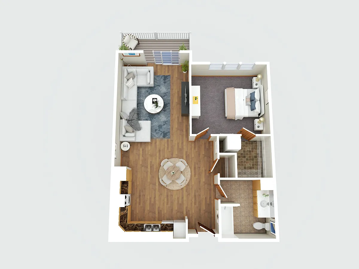 Floor plan One Bedroom
