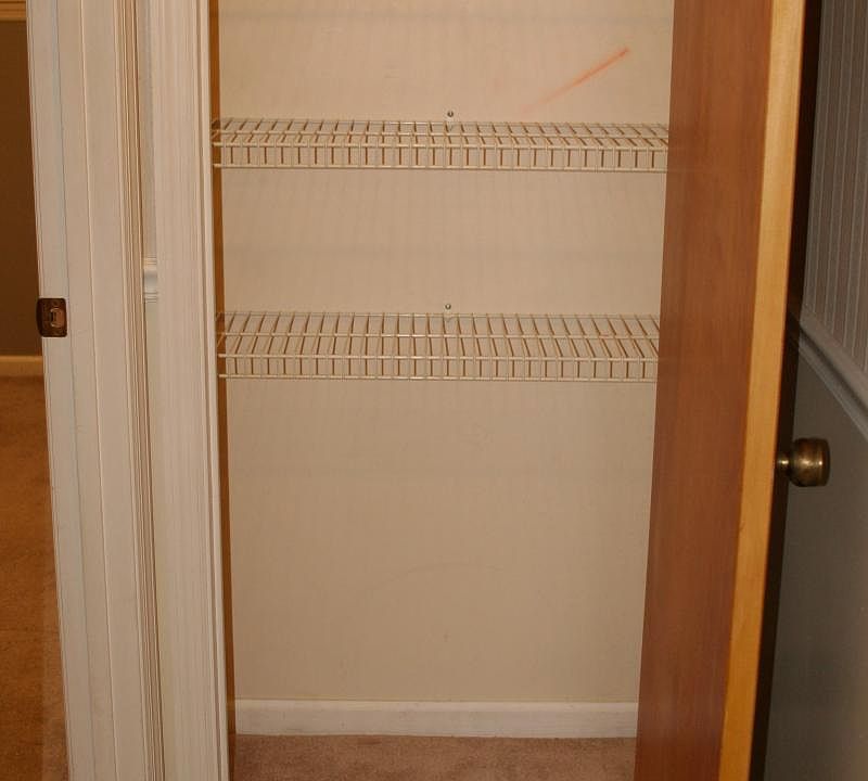 Closet at the end of the upstairs hall