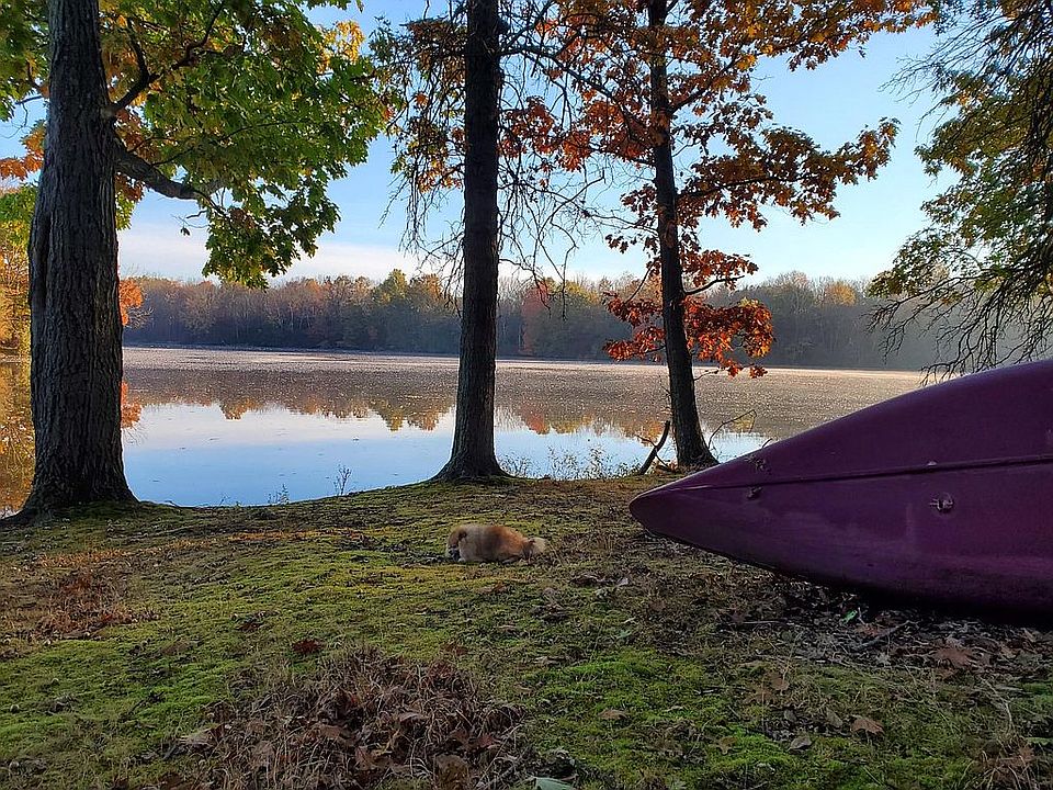 Lakefront view from backyard