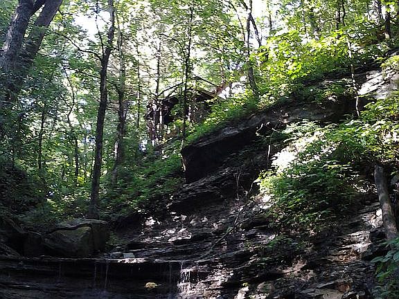 Waterfall below deck 
