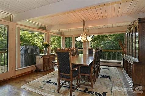 Dining Room with windows surround to amazing views