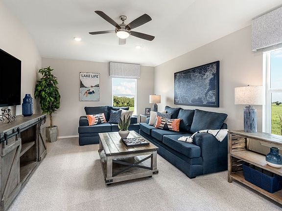 Plan 2509 Game Room as modeled at Berry Springs