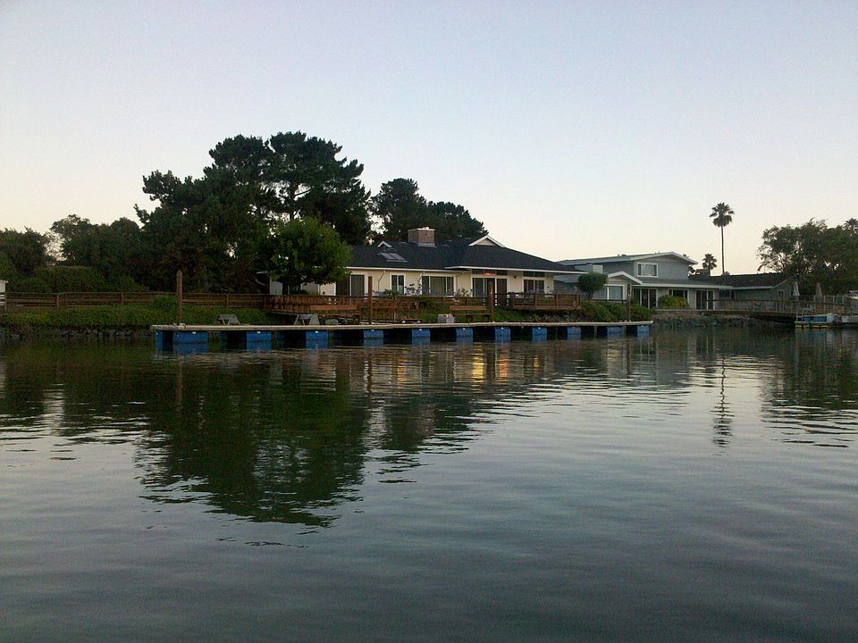 North side exterior from the water, SF Bay to east