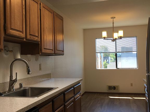 Kitchen features dishwasher and garbage disposal