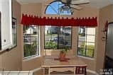 Breakfast nook with bay window