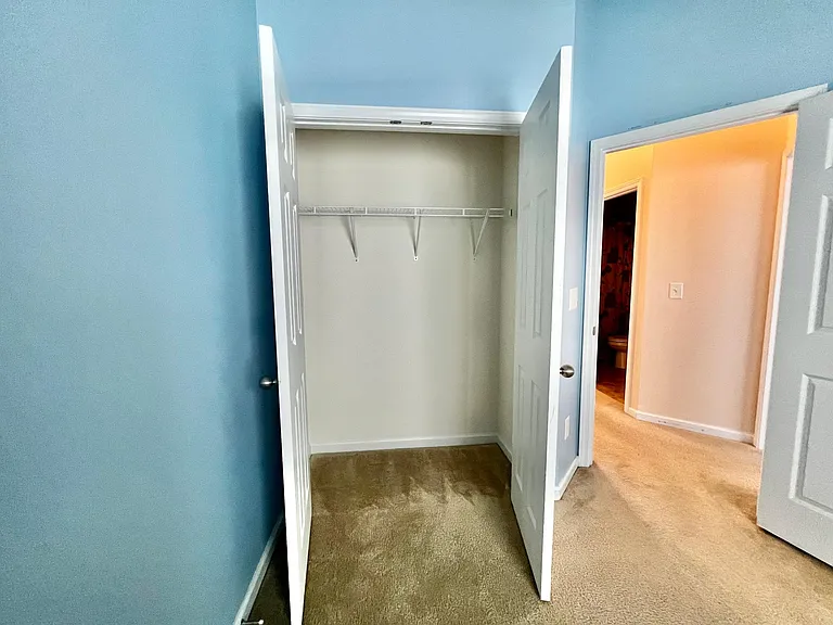 Similar size closet to the first bedroom