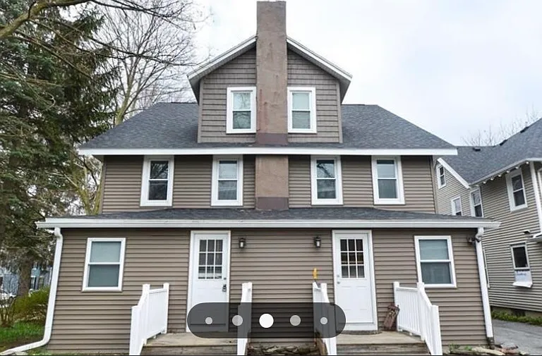 Back of the house as seen from parking area.