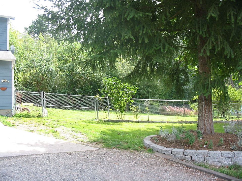 facing house, south side