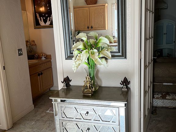 Entryway directly across from kitchen