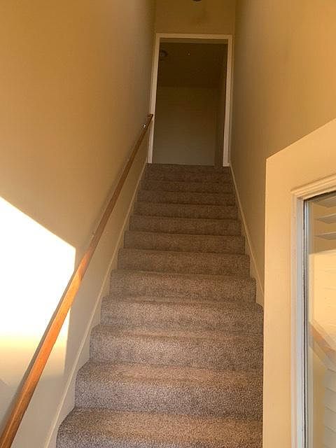 private door with access to stairway