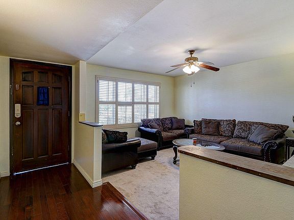 Living room, one step in