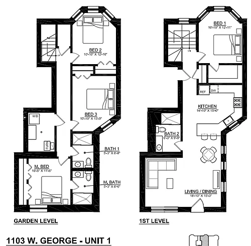 Floor plan 4 Bedroom - 3 Bathroom
