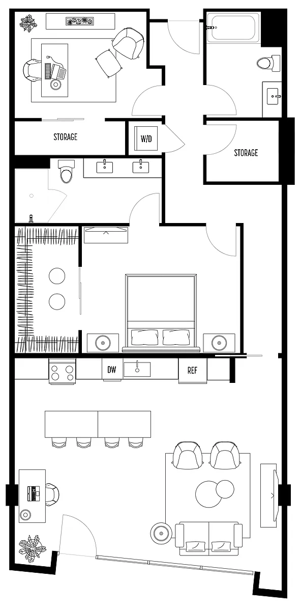 Floor plan LIVE WORK FOUR