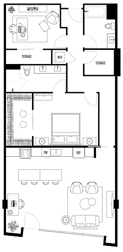 Floor plan LIVE WORK FOUR