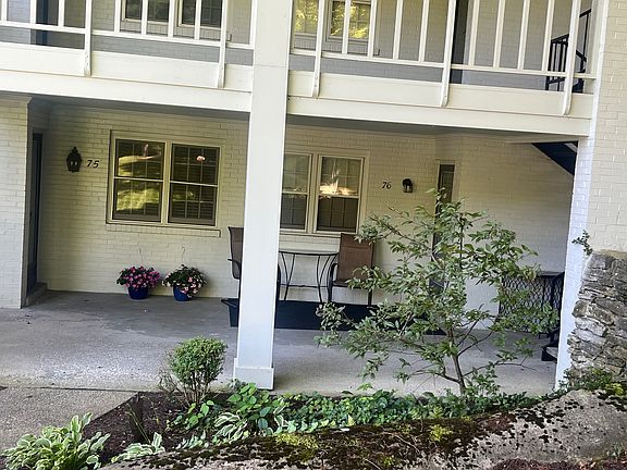 Covered front porch shared with neighbor