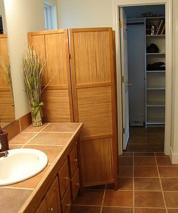 Master bath w/ large walk-in closet