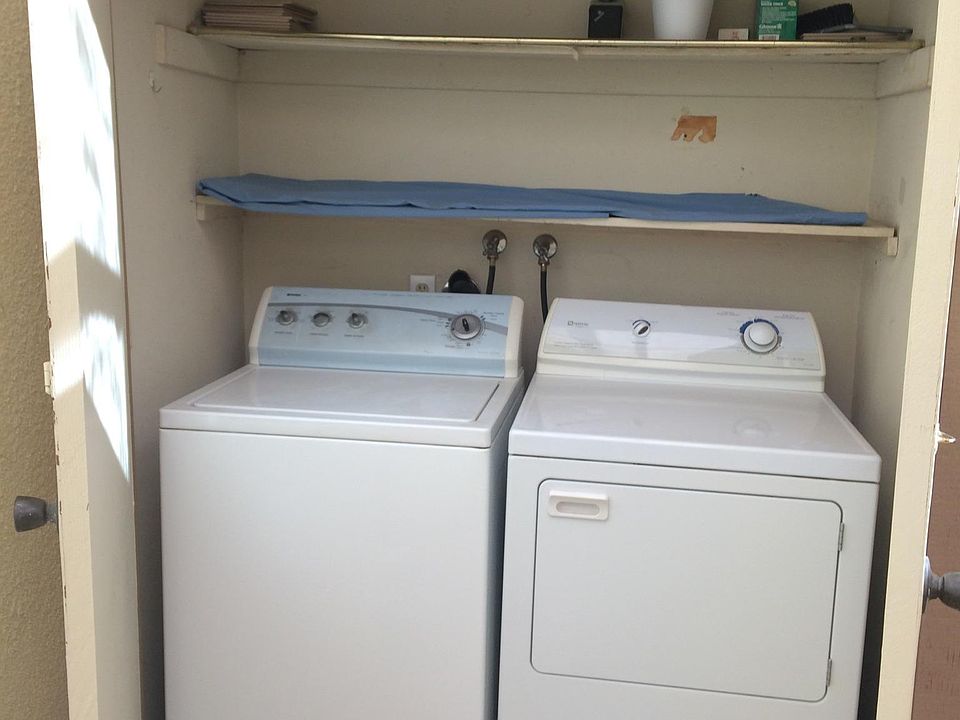 Laundry in patio