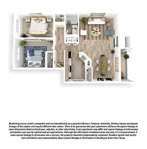 Floor plan 2x1 Large Premium