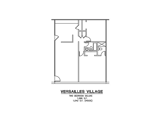 Floor plan VV-TM: 2B2B-1086