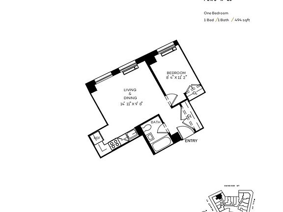 2nd image of 63 Wall St APT 2005