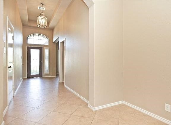 Beautiful coffer ceiling in entry