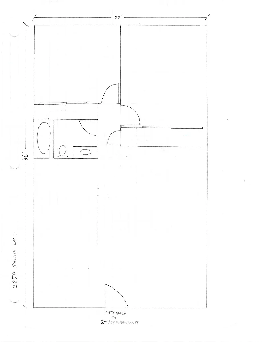 Floor plan 2-bedroom floor plan