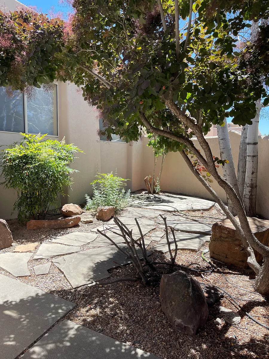 front yard courtyard - 7702 Cedar Canyon Pl NE