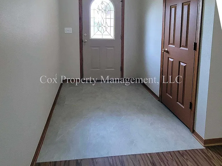 Coat closet in foyer