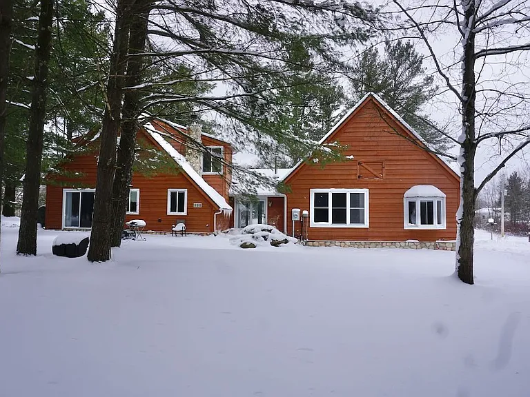 Rear view of house