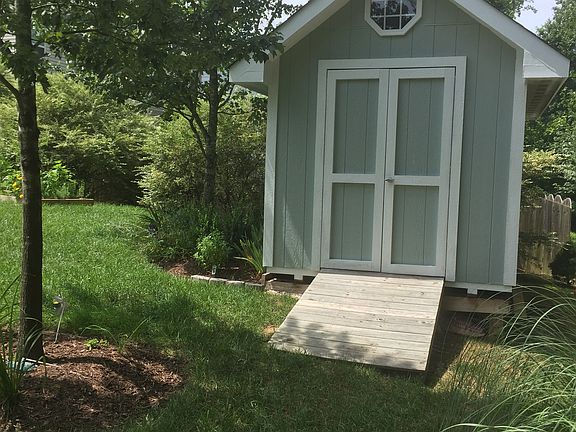 Stick-built shed