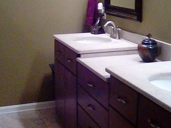 Custom Amish cherry vanity